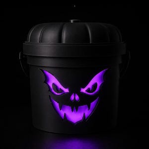 Midnight Bat | Bat | Halloween Light Up Bucket | Spooky Halloween Decor zdjęcie 2