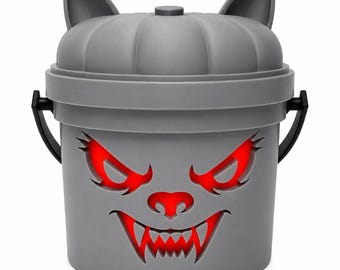 Howling Mauler | Werewolf Halloween Light Up Bucket | Spooky Halloween Decor