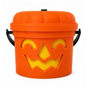 Wicked Ember | Pumpkin Halloween Light Up Bucket | Spooky Halloween Decor