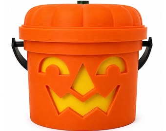 Wicked Ember | Pumpkin Halloween Light Up Bucket | Spooky Halloween Decor