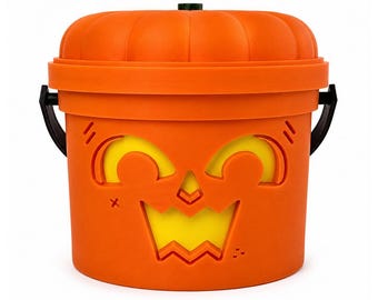 Pumpkin Pal | Pumpkin Halloween Light Up Bucket | Spooky Halloween Decor