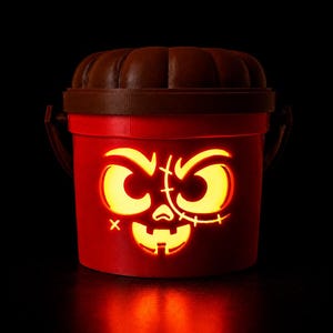 Crypt Creeper | Zombie Halloween Light Up Bucket | Spooky Halloween Decor image 2