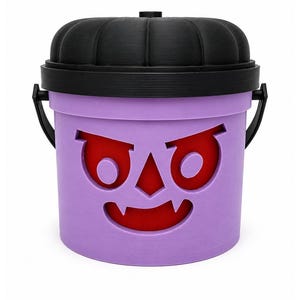 Count Bloodmoon | Vampire Halloween Light Up Bucket | Spooky Halloween Decor