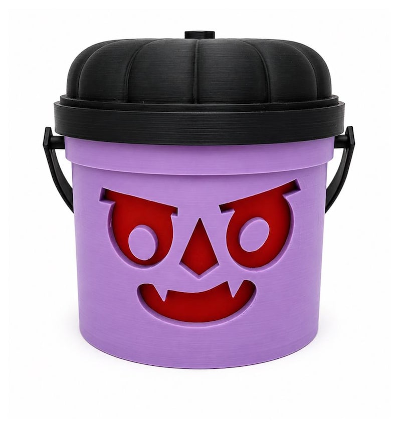 Count Bloodmoon | Vampire Halloween Light Up Bucket | Spooky Halloween Decor afbeelding 1