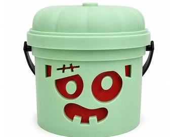 Frank-n-Glow | Monster Halloween Light Up Bucket | Spooky Halloween Decor