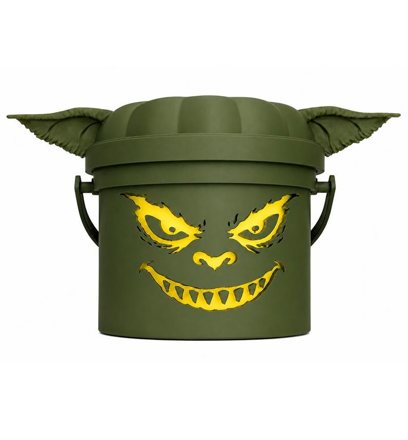 Gremlin | Gremlin Halloween Light Up Bucket | Spooky Halloween Decor image 1