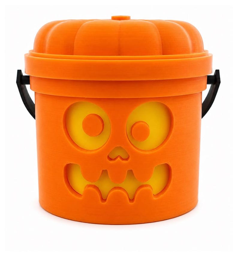Bone Chiller | Skeleton Halloween Light Up Bucket | Scary Halloween Decor Bild 1