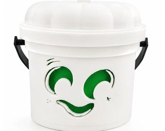 Crescent Spirit | Ghost Halloween Light Up Bucket | Spooky Halloween Decor
