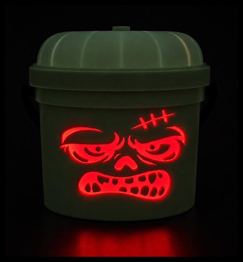 Rotten Rage | Zombie Halloween Light Up Bucket | Creepy Halloween Decor 画像 2