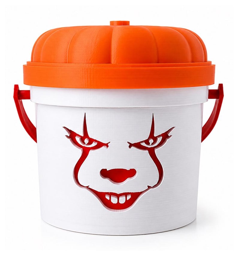 Pennywise | Clown Halloween Light Up Bucket | Scary Halloween Decor image 1