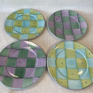 Pottery Barn Sunnyside 11” Dinner Plates Set Of 4 Italy
