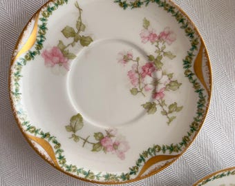 Vintage 5 pieces Haviland Limoges Bowls Set 2 and Plates Set 3
