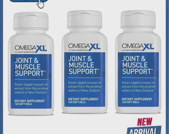 Omega XL 120 Capsules Lipped Mussel Omega-3 Joint Relief (Pack of 3)