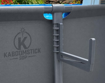 Solar Cover Storage Hooks for Above Ground Pools | 4 Pack | Fits Intex, Bestway & Coleman Pools | UV Resistant Zip Ties Included