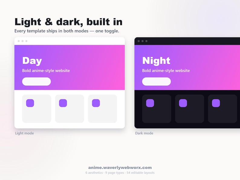 Anime Website Template Editable HTML Kit For Creators Etsy Sellers anime-website-template-editable-html-kit-for-creators-etsy-sellers