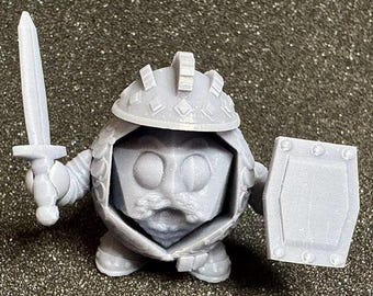 Warrior Miniature Model | Dice Defenders | Resin Printed | Swappable Items | RPG Figure