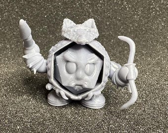 Hunter Miniature Model | Dice Defenders | Resin Printed | Swappable Items | RPG Figure