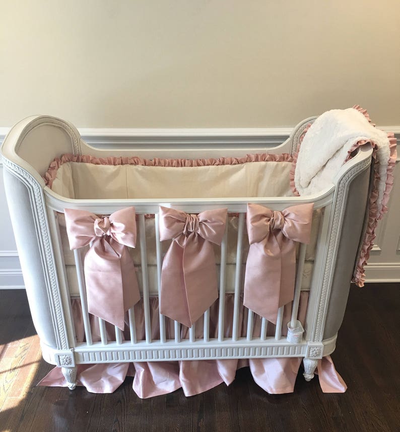 pink princess crib bedding