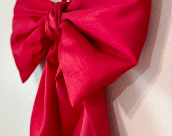 LARGE Classic RED Fabric BOWS for 4th of July Ships in 3-5 days