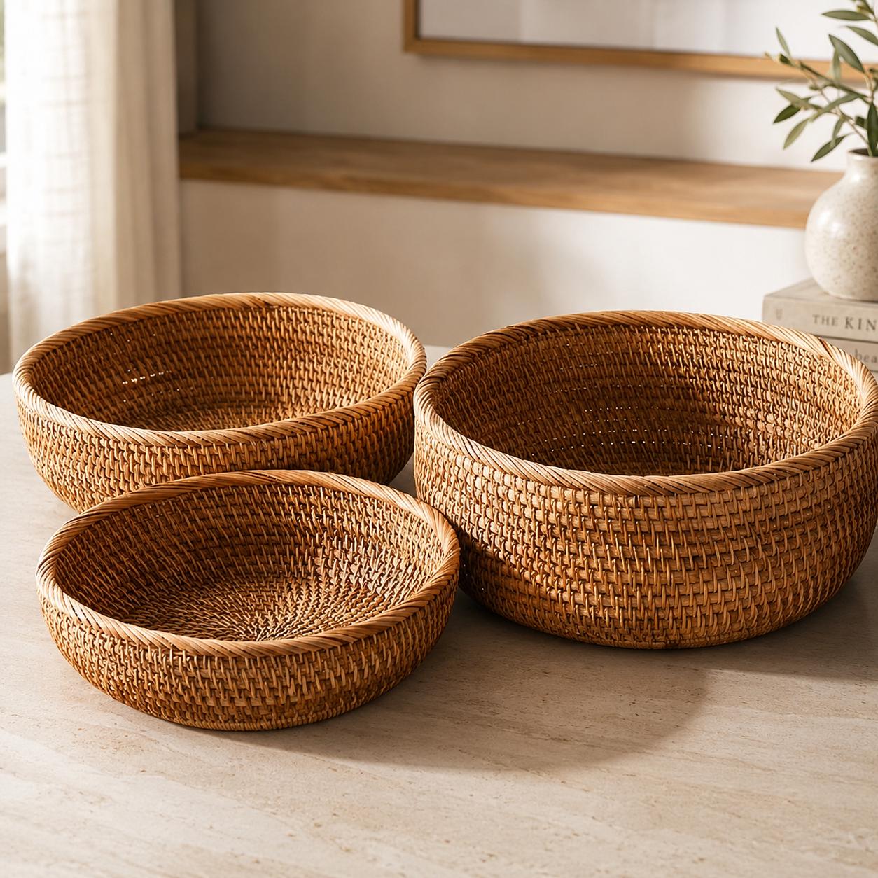 Rattan basket - Etsy 日本
