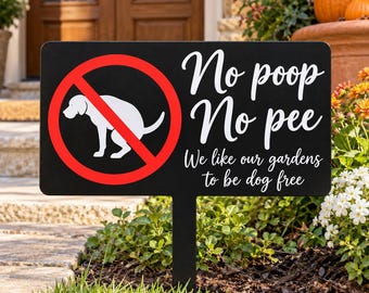 Panneau « Interdit aux chiens de faire leurs besoins dans le jardin », Panneau « Interdit aux chiens de faire leurs besoins sur la pelouse », Piquet de jardin « Ne laissez pas les chiens sur la pelouse », Panneau d'avertissement concernant les déjections animales à l'extérieur