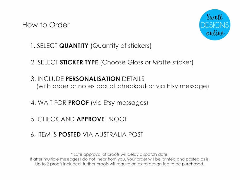 Custom Logo Stickers | Gloss Packaging Labels (99 X 34mm) - Etsy Australia