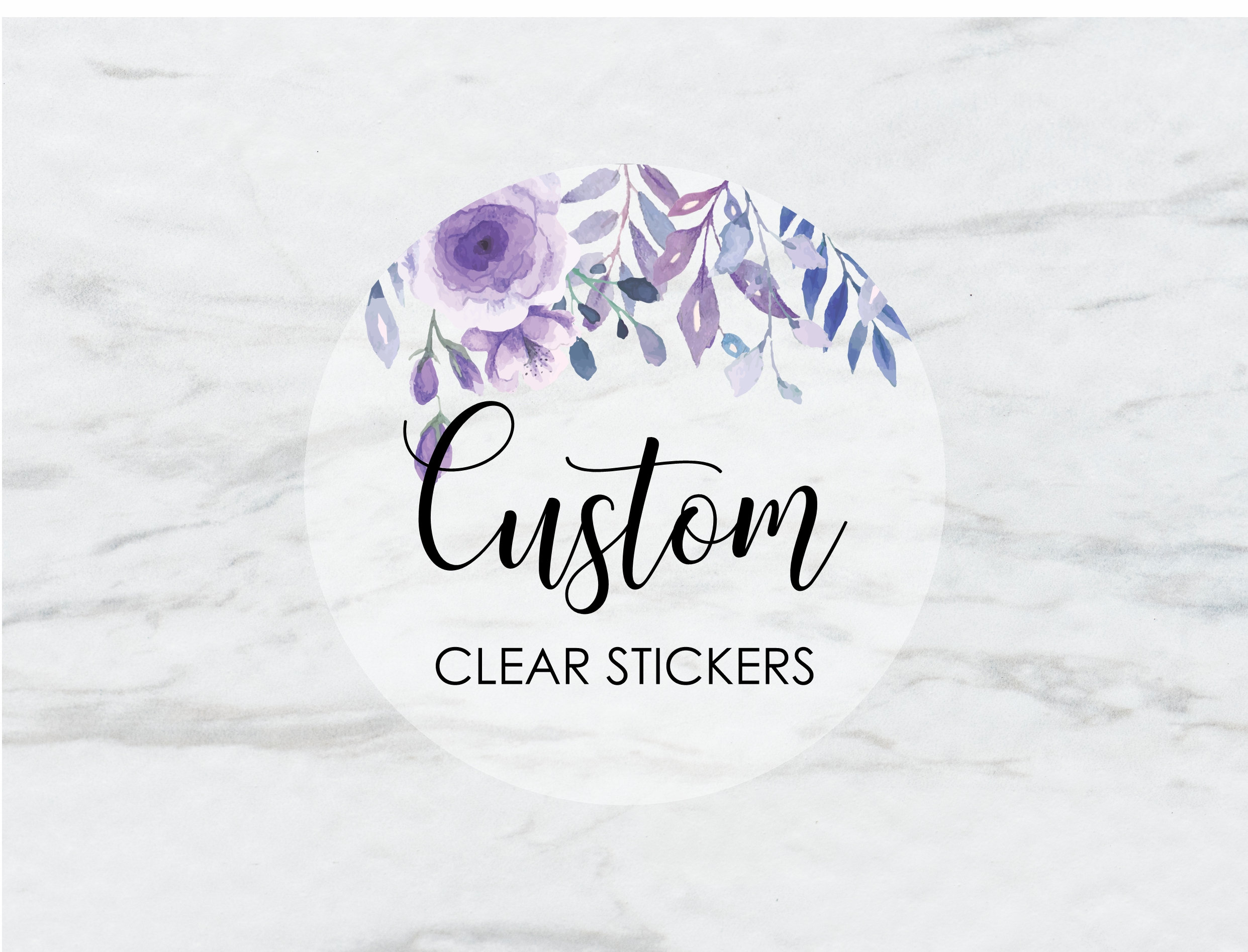 Details about   Personalise your own clear round labels or use our free design service x 100 