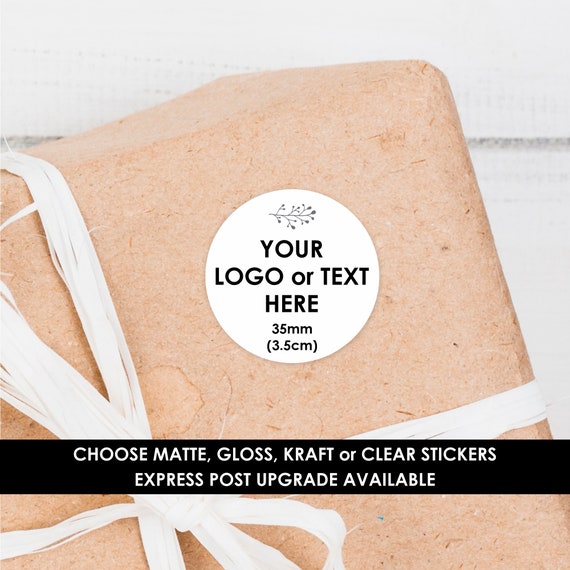 Custom White Labels | 35mm Round Stickers