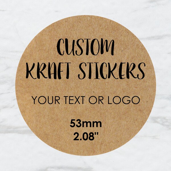 Kraft Stickers Etsy