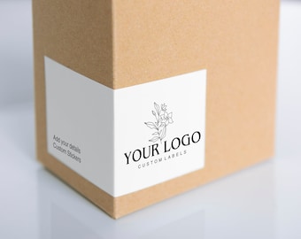 Gloss Packaging Labels for business branding - Rectangle 9 x 5.5cm