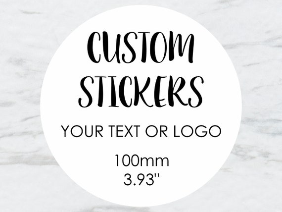 Personalized Etsy Logo Sticker Sheet