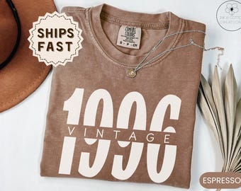 Comfort Colors® Vintage 1996 Shirt 30th Birthday Gift for 30th Birthday Shirt Established 1996 Shirt 1996 Birthday Shirt 1996 Tshirt