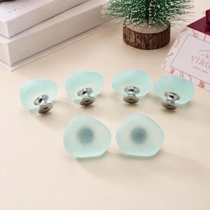 Modern Matte Glass Knobs – Decorative Drawer Handles for Wardrobes
