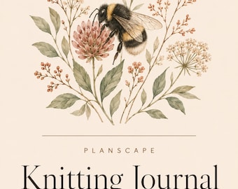 Knitting Journal Printable, Yarn Stash Pages, Project Log with Needle and Gauge Notes, Gauge Swatch Records and Knit Charts
