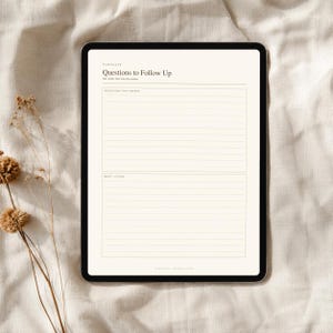 Sermon Notes Notebook Undated Printable, Church Message Notes, Sermon Series Tracker, Takeaway Pages and Questions Log image 6