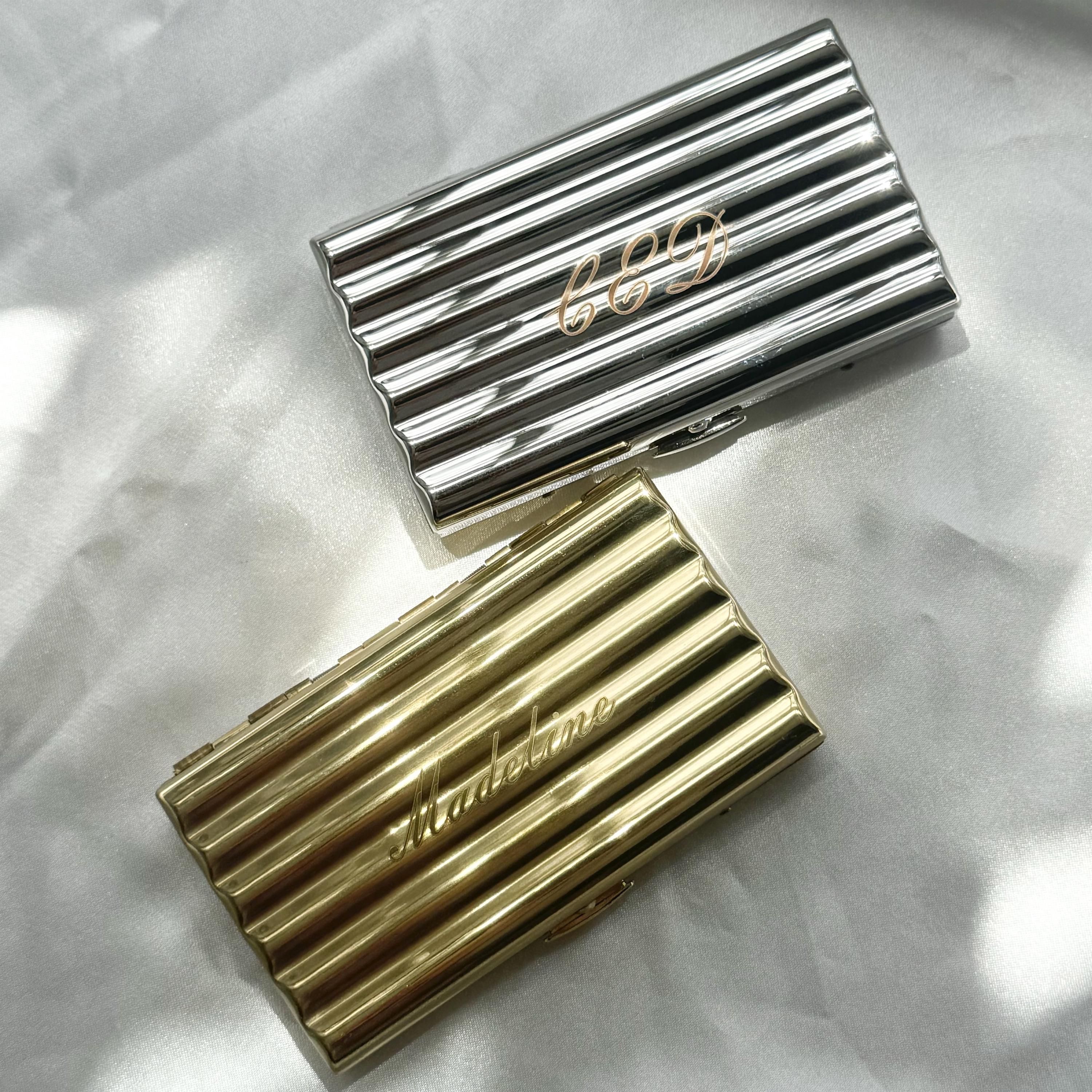Silver cigarette case - Etsy 日本