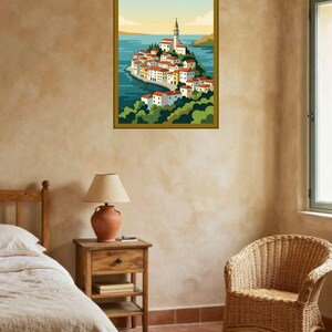 3er Set Slowenien Poster | Bleder See, Piran, Alpental | Boho Wandbilder Druckbar