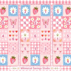Patchwork Strawberry Flower  DIY Scratch Off