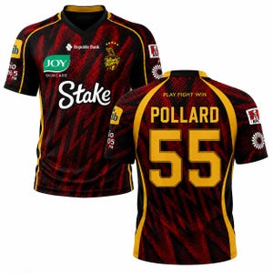 Personaisedl  Trinbago Knight Riders Cricket Jersey – POLLARD    55 | Gift for Him