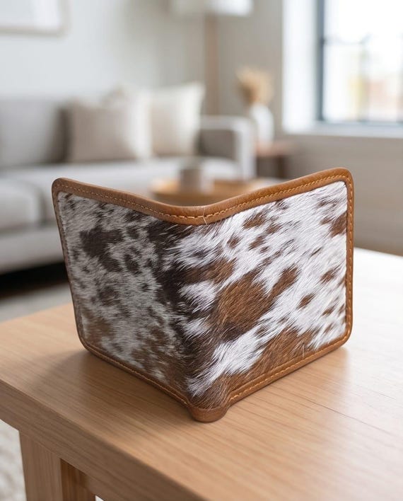Real Hair on Leather Purses | Natural Cow Skin Wallets | Handmade Cowhide Purses | 100% Genuine Cowhide Leather Wallets