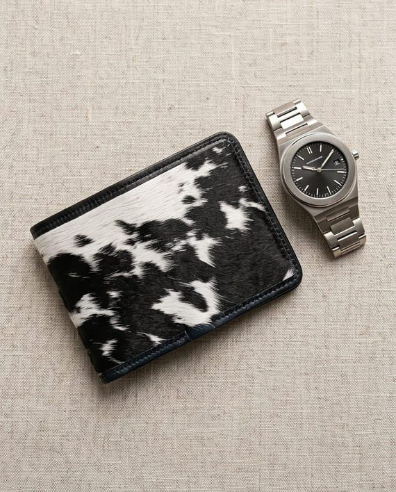 Cowhide Wallets | Real Hair on Leather Purses | Natural Cow Skin Wallets | Handmade Cowhide Purses