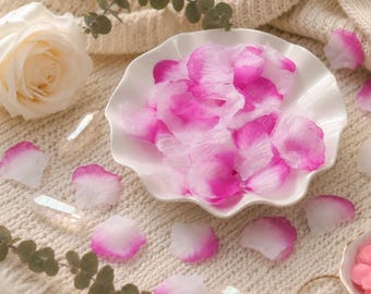 Pétalos de rosa artificiales realistas (8 colores) – Perfectos para despedidas de soltera, San Valentín y decoración de fiestas.