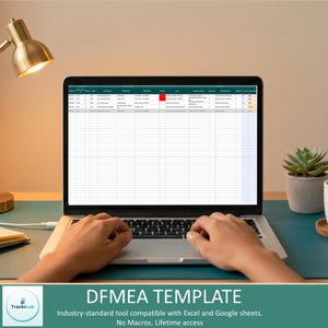 DFMEA Template Excel | AIAG-VDA Aligned Quality Engineering Tool (Digital Download)
