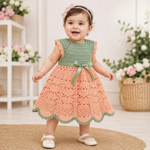 peach green color dress Peach Green Dress