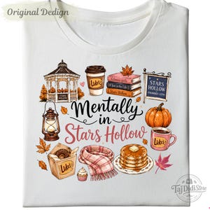Stars Hollow Png, Preppy Fall Pumpkin, Stars Hollow Connecticut Png, Fall Aesthetic Png, Fall Png, Fall Design, All Booked for Fall png