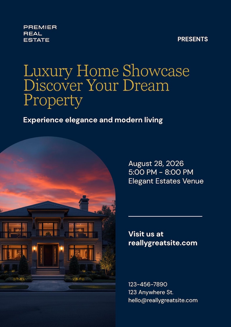 Editable Real Estate Flyer Template | Realtor Marketing (canva Instant ...