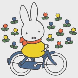 Miffy på cykeln korsstygnsmönster