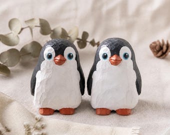 Beach Wedding Cake Topper | Penguin Couple Figurine | Nautical Wedding Decor | Destination Summer Wedding | Ocean Theme Cake Decoration