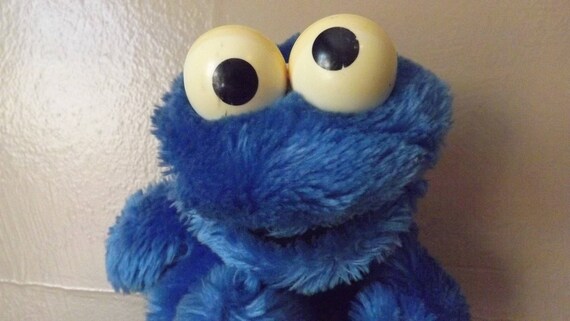 vintage cookie monster stuffed animal