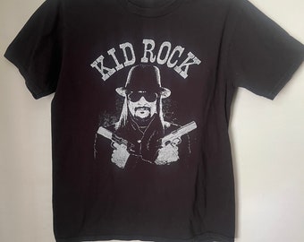 Kid Rock Vintage Black T-shirt. Gildan Tee. Rock. Grunge. Goth. Hip Hop. Rap. Streetwear Adult Size S Small